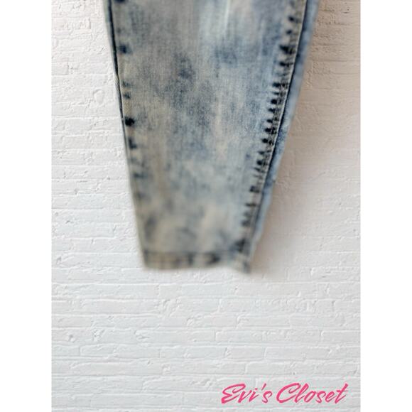 BAMBOO Jeans Distressed 7 8 Skinny With Rhinestones Light Weight Skinny Legs - Picture 11 of 14